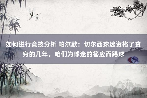 如何进行竞技分析 帕尔默：切尔西球迷资格了贫穷的几年，咱们为球迷的答应而踢球