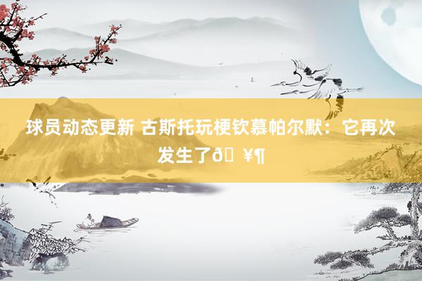 球员动态更新 古斯托玩梗钦慕帕尔默：它再次发生了🥶