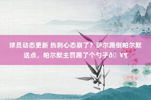 球员动态更新 热刺心态崩了？萨尔踢倒帕尔默送点，帕尔默主罚踢了个勺子🥶